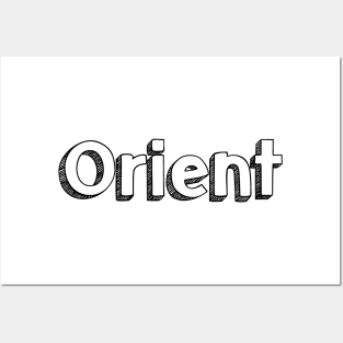 Orient // Typography Design Posters and Art